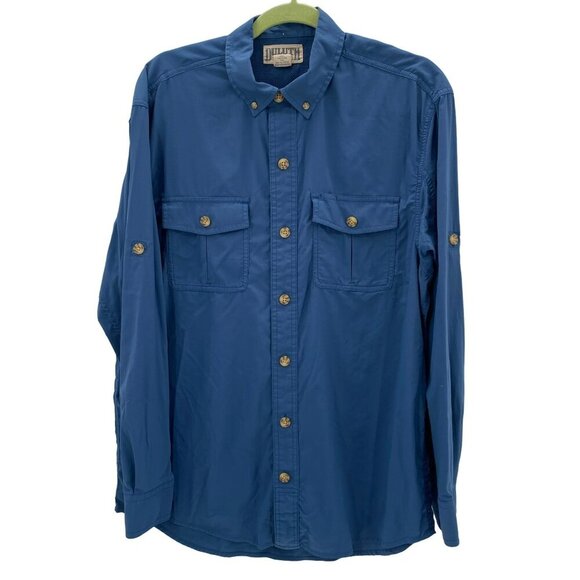 Duluth Two Shirt Bundle Blue Fishing Shirts Men’s Size M - Picture 2 of 10